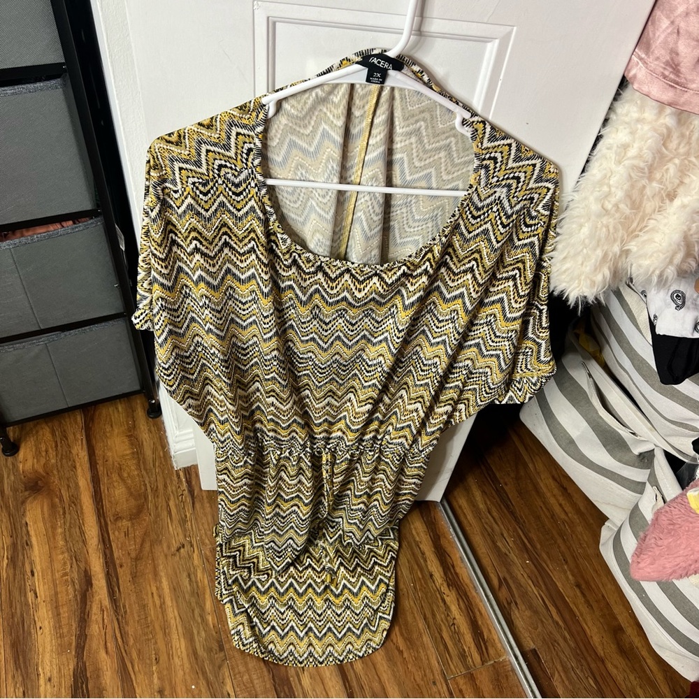 Plus Size Yellow Dress Tacera